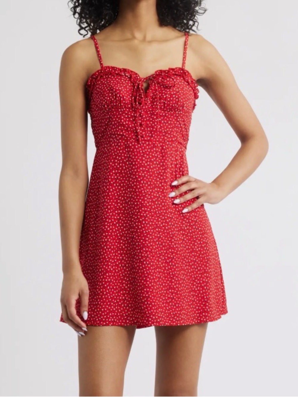 NWOT Princess Polly Lovebirds dress red mini Nordys size 4